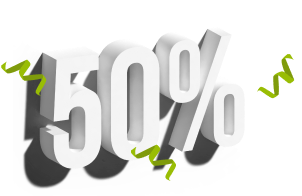 sleva 50% až na první 3 dny